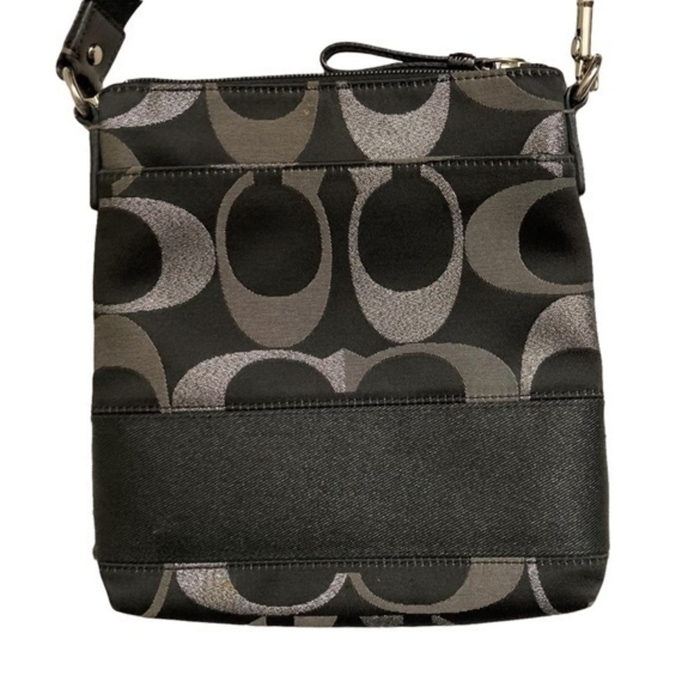 Coach silver black sig c swingpack bag - Picture 3 of 5